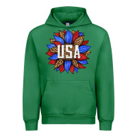Emerald american sunflower Urban Hoodie - HRA Design Shop