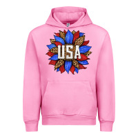Fuchsia Pink american sunflower Urban Hoodie - HRA Design Shop