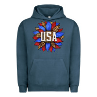 Pigment Midnight Navy american sunflower Urban Hoodie - HRA Design Shop