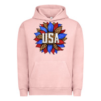 Pigment Salmon american sunflower Urban Hoodie - HRA Design Shop