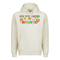 Oatmeal Heather see you later educators  libbey glass Premium Hoodie - HRA Design Shop