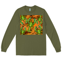 Army Green lobster tumbler Long Sleeve Tee - BarkalooDesign