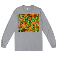 Heather Grey lobster tumbler Long Sleeve Tee - BarkalooDesign