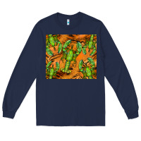 Navy lobster tumbler Long Sleeve Tee - BarkalooDesign