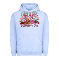 Pigment Grape Ice just  girl who loves valentines day Urban Hoodie - RacoonDesign