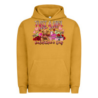 Pigment Peanut Butter just  girl who loves valentines day Urban Hoodie - RacoonDesign