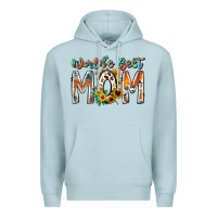 Blue Mist world is best mom Premium Hoodie - RacoonDesign