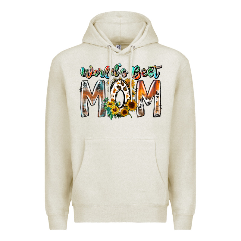 World Is Best Mom Premium Hoodie by RacoonDesign | Teevron