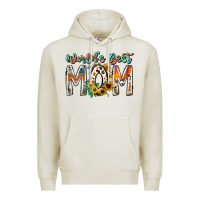 Oatmeal Heather world is best mom Premium Hoodie - RacoonDesign