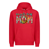 Red world is best mom Premium Hoodie - RacoonDesign