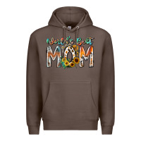 Coffee world is best mom Premium Hoodie - RacoonDesign