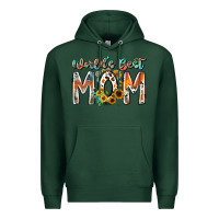 Sports Green world is best mom Premium Hoodie - RacoonDesign