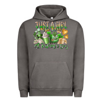 Pigment Tornado Just a Girl who Loves Saint Patrick's Day Urban Hoodie - RacoonDesign
