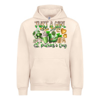 Sandshell Just a Girl who Loves Saint Patrick's Day Urban Hoodie - RacoonDesign