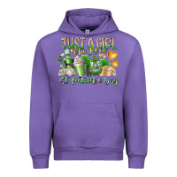 Tulip Just a Girl who Loves Saint Patrick's Day Urban Hoodie - RacoonDesign