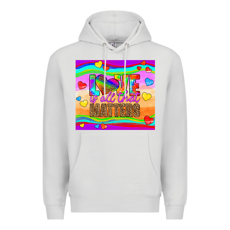Love Is All That Matters Premium Hoodie by HRA Design Shop | Teevron