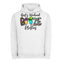 Pigment Lunar Rock girl's weekend booze & besties Urban Hoodie - CowhideDigitalArt