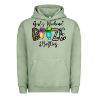 Pigment Oil Green girl's weekend booze & besties Urban Hoodie - CowhideDigitalArt