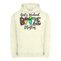 Pigment Pistachio girl's weekend booze & besties Urban Hoodie - CowhideDigitalArt