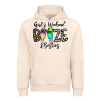 Sandshell girl's weekend booze & besties Urban Hoodie - CowhideDigitalArt