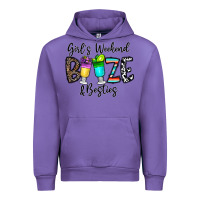 Tulip girl's weekend booze & besties Urban Hoodie - CowhideDigitalArt