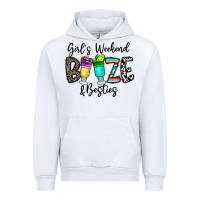 White girl's weekend booze & besties Urban Hoodie - CowhideDigitalArt