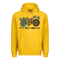 Lemon peace love racing Premium Hoodie - CowhideDigitalArt