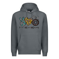 Rock peace love racing Premium Hoodie - CowhideDigitalArt