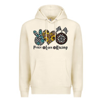 Tofu peace love racing Premium Hoodie - CowhideDigitalArt
