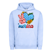 Pigment Grape Ice america with heart Urban Hoodie - HRA Design Shop