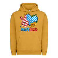 Pigment Peanut Butter america with heart Urban Hoodie - HRA Design Shop
