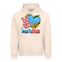 Sandshell america with heart Urban Hoodie - HRA Design Shop