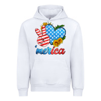 White america with heart Urban Hoodie - HRA Design Shop