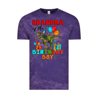 Cloud Purple grandma of the birthday boy t rex Vintage Tee - Artiststas