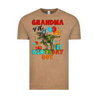 Vintage Coffee grandma of the birthday boy t rex Vintage Tee - Artiststas
