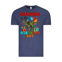 Vintage Denim grandma of the birthday boy t rex Vintage Tee - Artiststas