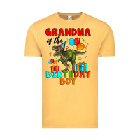 Vintage Mustard grandma of the birthday boy t rex Vintage Tee - Artiststas