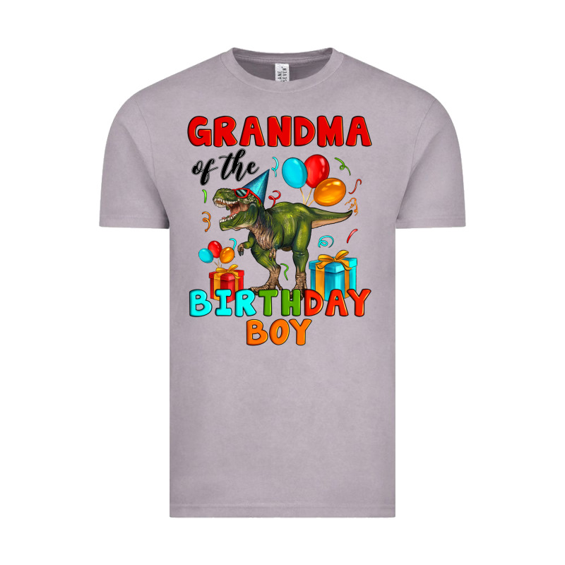 Grandma Of The Birthday Boy T Rex Vintage Tee by Artiststas | Teevron