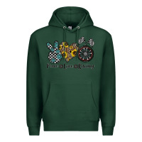 Sports Green peace love racing Premium Hoodie - CowhideDigitalArt