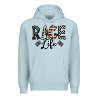 Blue Mist race life Premium Hoodie - CowhideDigitalArt