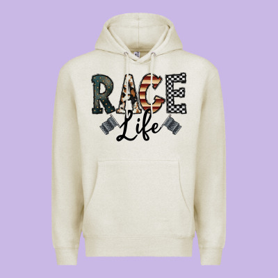 Race Life Premium Hoodie Designed By Cowhidedigitalart