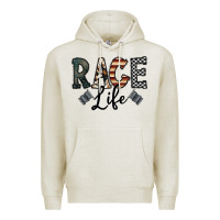 Oatmeal Heather race life Premium Hoodie - CowhideDigitalArt