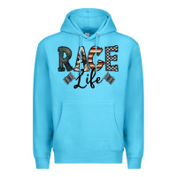 Ocean Blue race life Premium Hoodie - CowhideDigitalArt