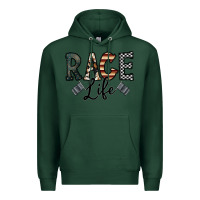 Sports Green race life Premium Hoodie - CowhideDigitalArt