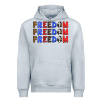 Heather Grey 4th of july freedom Urban Hoodie - HRA Design Shop