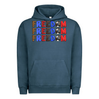 Pigment Midnight Navy 4th of july freedom Urban Hoodie - HRA Design Shop