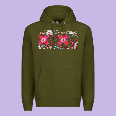 Xoxo Valentine Premium Hoodie Designed By Racoondesign