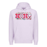 Lilac xoxo valentine Premium Hoodie - RacoonDesign