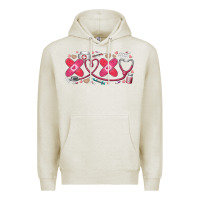 Oatmeal Heather xoxo valentine Premium Hoodie - RacoonDesign