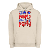 Pigment French Oak we people like the party Urban Hoodie - HRA Design Shop